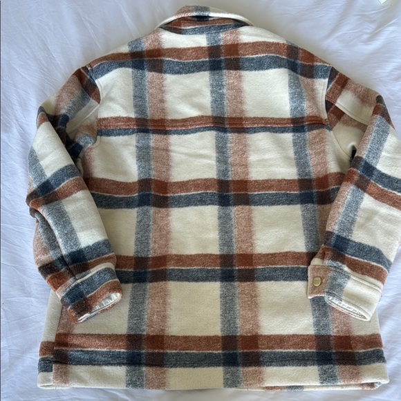 Plaid Button-Up Jacket - Multicolor - Picture 3 of 3